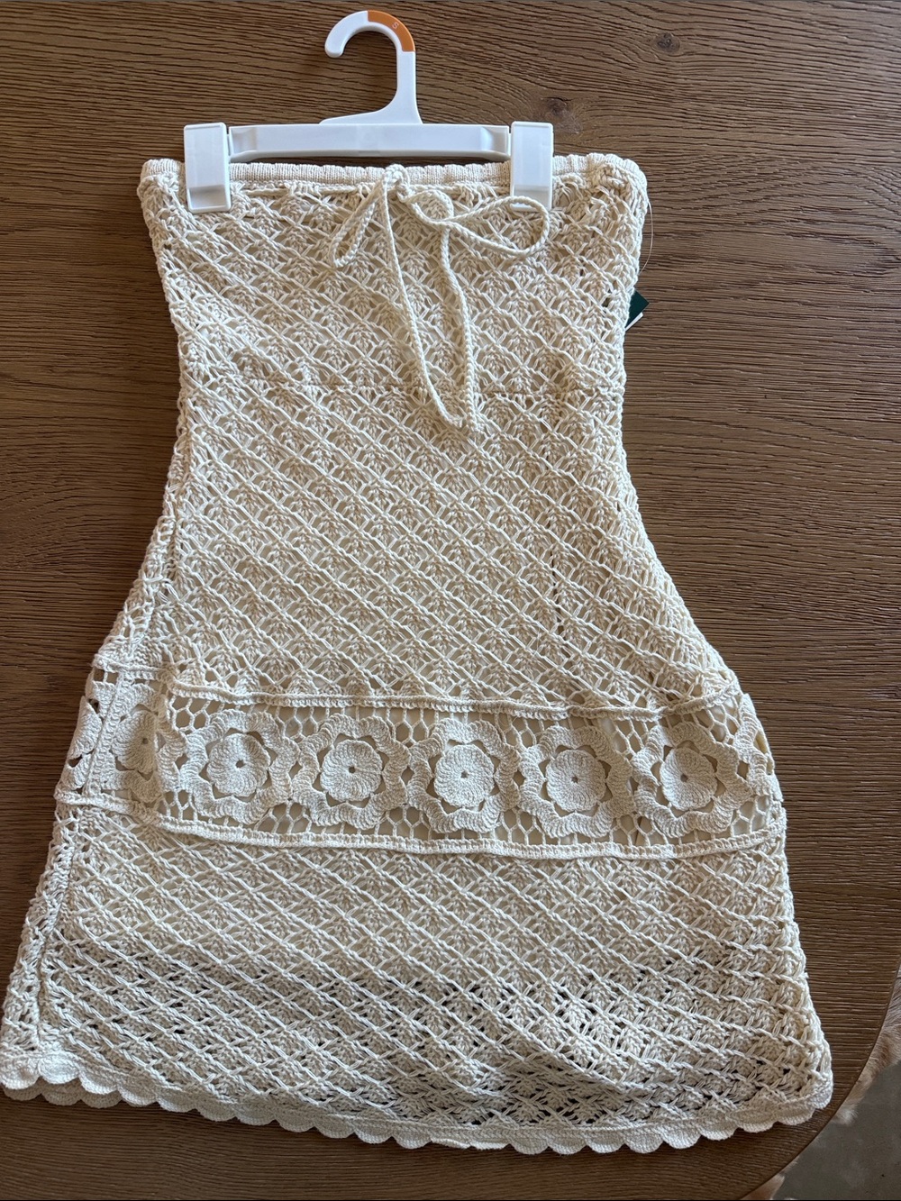 wild fable Cream Crochet Mini Dress